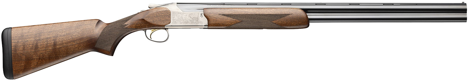 Browning 0183463005 Citori 825 12 Gauge Break Open 3" 2rd 26" Polished Blued Over/Under Vent Rib Barrel, Silver Nitride Stainless Steel Receiver, Fixed Black Walnut Stock
