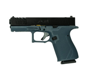 Great Lakes Firearms GL19BLU Striker  9mm 15+1 4" Front/Rear Serrations Cerakote Blue Titanium