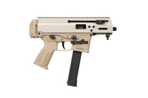 B&T Firearms BT-36045-G-CT APC 9K Pro 9mm Luger 33+1 25.50" Black Barrel, M-LOK Handguard, Coyote Tan Cerakote Picatinny Rail Receiver, M4 Compatible Grip