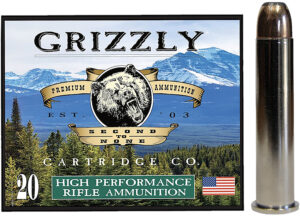 Grizzly Ammo GC45/70+P3   45-70Gov+P 350gr Bonded Flat Point 20 Per Box/10 Case