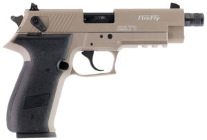 GSG GERG2213TFFTA FireFly  22 LR 13+1 4.90" Black Threaded Barrel, Tan Aluminum Serrated Slide, Tan Aluminum Frame w/Picatinny Rail, Textured Grip