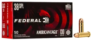 FEDERAL 38 SPL 130GR FMJ 50 RD/BX 20 BX/CS