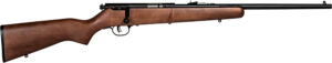 Savage Arms 60702 Mark I G Youth 22 Long/22 Short/22 LR 1rd 19" Black Satin Button Rifled Barrel, Satin Black Drilled & Tapped Carbon Steel Receiver, Satin Brown Fixed Wood Stock, Right Hand