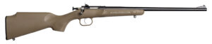 Crickett KSA2235 Youth  22 LR 1rd 16.12" Blued Barrel & Receiver, Fixed Front/Adjustable Rear Peep Sights, Desert Tan Synthetic Stock w/11.5" LOP, Rebounding Firing Pin Safety