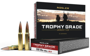 Nosler 60101 Trophy Grade Long-Range 308Win 168gr Nosler Spitzer AccuBond Long Range 20 Per Box/10 Case