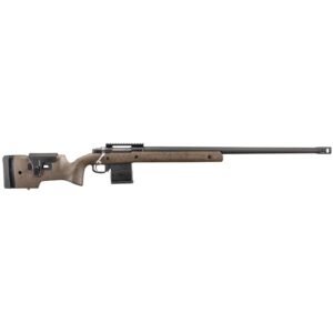 RUGER HAWKEYE LR TRGT 308WIN BOLT 26" MT BLK THRDE BBL, SPECK BLK/BRN LAM STOCK, 10RD DETACH MAG