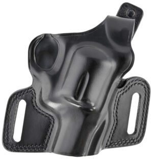 Galco SIL212B Silhouette  OWB Black Leather, Fits 1911/3-5" Barrel, Belt Slide Mount, Right Hand