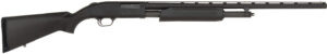 Mossberg 56436 500 All Purpose Full Size 20 Gauge Pump 3" 5+1 26" Matte Blued Vent Rib Barrel, Matte Blued Integral Scope Mount Steel Receiver, Fixed Black Synthetic Stock, Right Hand, Accu-Set Chokes