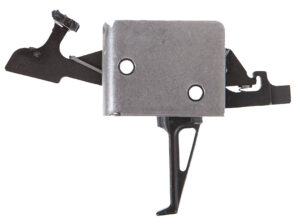 CMC Triggers 92504 Drop-In Two-Stage Flat Trigger w/ 2 lbs Draw Weight & Black/Silver Finish