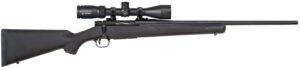 Mossberg 28001 Patriot  6.5 Creedmoor Caliber with 5+1 Capacity, 22" Fluted Barrel, Matte Blued Metal Finish & Black Synthetic Stock Right Hand (Full Size) Includes Vortex Crossfire II 3-9x40mm Scope