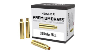 Nosler 10221 Premium Brass Unprimed Cases 30Nosler Rifle Brass 25/Box