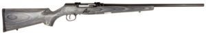 Savage Arms 47008 A17 Sporter Full Size 17 HMR 10+1 22" Satin Black Sporter Barrel, Satin Black Drilled & Tapped Carbon Steel Receiver, Gray Fixed Laminate Stock, Right Hand