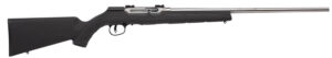 Savage Arms 47216 A22 FSS Full Size 22 LR 10+1 22" Matte Sporter Barrel, Matte Drilled & Tapped Stainless Steel Receiver, Matte Black Fixed Synthetic Stock, Right Hand