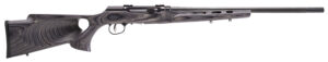 Savage Arms 47215 A Series Target Full Size 22LR 10+1 22" High Luster Heavy Target Barrel, High Luster Drilled & Tapped Carbon Steel Receiver, Gray Thumbhole Laminate Stock, Right Hand