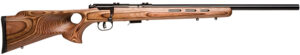 Savage Arms 96250 93R17 BTV 17 HMR Caliber with 5+1 Capacity, 21" Barrel, Matte Blued Metal Finish & Fixed Thumbhole Natural Brown Stock Right Hand (Full Size)