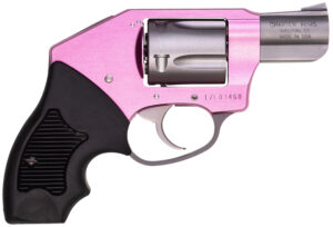 Charter Arms 53851 Undercover Lite Chic Lady Small 38 Special 5 Shot 2" High Polished Stainless Steel Barrel & Cylinder, Pink Aluminum Frame w/Black Finger Grooved Rubber Grip, Concealed Hammer