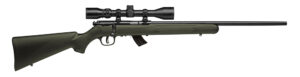 Savage Arms 26721 Mark II FXP 22 LR Caliber with 5+1 Capacity, 21" Barrel, Matte Blued Metal Finish & OD Green Synthetic Stock Right Hand (Full Size) Includes 3-9x40mm Scope