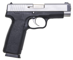 Kahr Arms CT4543 CT45 45 ACP 7+1 4" Stainless Steel Barrel, Matte Serrated Stainless Steel Slide, Black Polymer Frame, Black Textured Polymer Grip, Right Hand
