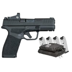 Springfield Armory Hellcat Pro Handgun 9mm Luger 10rd Magazines (5) 3.7" Barrel Black with Crimson Trace 1500 Red Dot