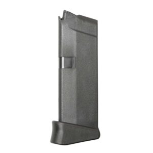 Glock Factory Original Glock 42 Magazine w/Extension Glock 42 .380 ACP Black Polymer 6/rd Pkg'd