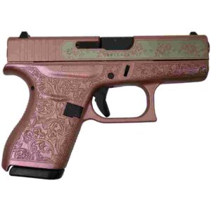 Glock 42 Custom "Glock & Roses Medusa Pink" Subcompact Handgun .380 ACP 6rd Magazines (2) 3.2" Barrel USA
