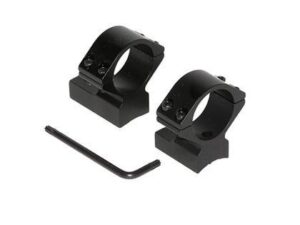 Talley Lightweight Alloy Scope Mounts - Black Anodized - 1" - Medium Weatherby Accumark - Magnum Mark V (9 LUG)