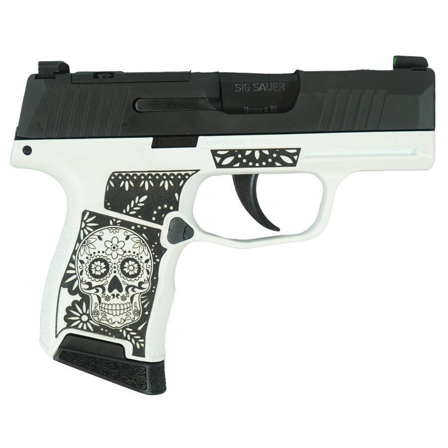 Sig Sauer "Sugar Skull" P365 Optic Ready Handgun 9mm Luger 10rd Magazines(2) 3.1" Barrel X-RAY 3 Sights