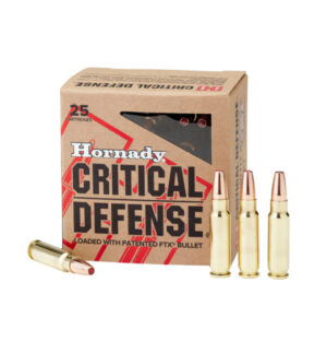 HORNADY CRITICAL DEFENSE 5.7X28 40G FTX 25RD BX 250RD CASE