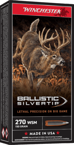 WINCHESTER BALLISTIC SILVERTIP 270WSM 150GR 20RD BX 200RD CASE