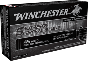 WINCHESTER SUPPRESSED 45ACP 230GR FMJ 50RD BX