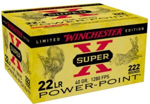 WINCHESTER SUPER X 22LR 40G HP 222RD/BX