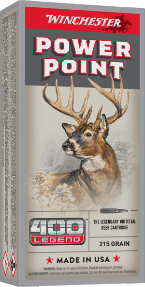 WINCHESTER SUPER X POWER POINT 400 LEGEND  215G 20RD BX 200RD CASE