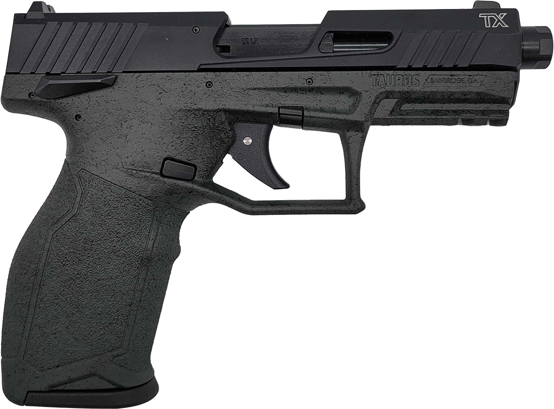 Taurus TX22 Gen2 .22 LR Semi-Auto Pistol - OD Green | 4" Threaded Barrel