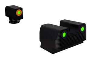 Rival Arms RA2A231G Night Sights for G42/G43/G48  Green Tritium Orange Outline Front Sight-Green Tritium Black Outline Rear Sight