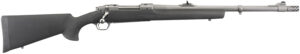 Ruger 57101 Hawkeye Alaskan Full Size 338 Win Mag 3+1 20"Matte Stainless Steel Threaded Barrel, Integral Scope Mounts Stainless Steel Receiver, Black Hogue OverMolded Synthetic Stock