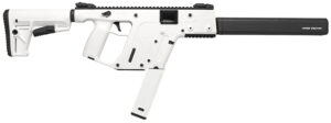 Kriss USA KV45CAP20 Vector CRB Gen2 45 ACP 30+1 16" Black Nitride Threaded Barrel, Alpine Cerakote Picatinny Rail Aluminum Receiver, Alpine White Synthetic 6 Position Stock Alpine Polymer Grip