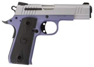 Citadel CIT380OLALA M1911 Baby Compact Frame 380 ACP 7+1, 3.75" Stainless Steel Barrel, Silver Serrated Steel Slide, Crushed Orchard Cerakote Aluminum Frame w/Beavertail, Ambidextrous