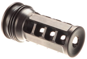 Huxwrx 1646 QD ELR Muzzle Brake Black with 5/8"-24 tpi Threads &  2.30" OAL for 338 Cal AR-Platform