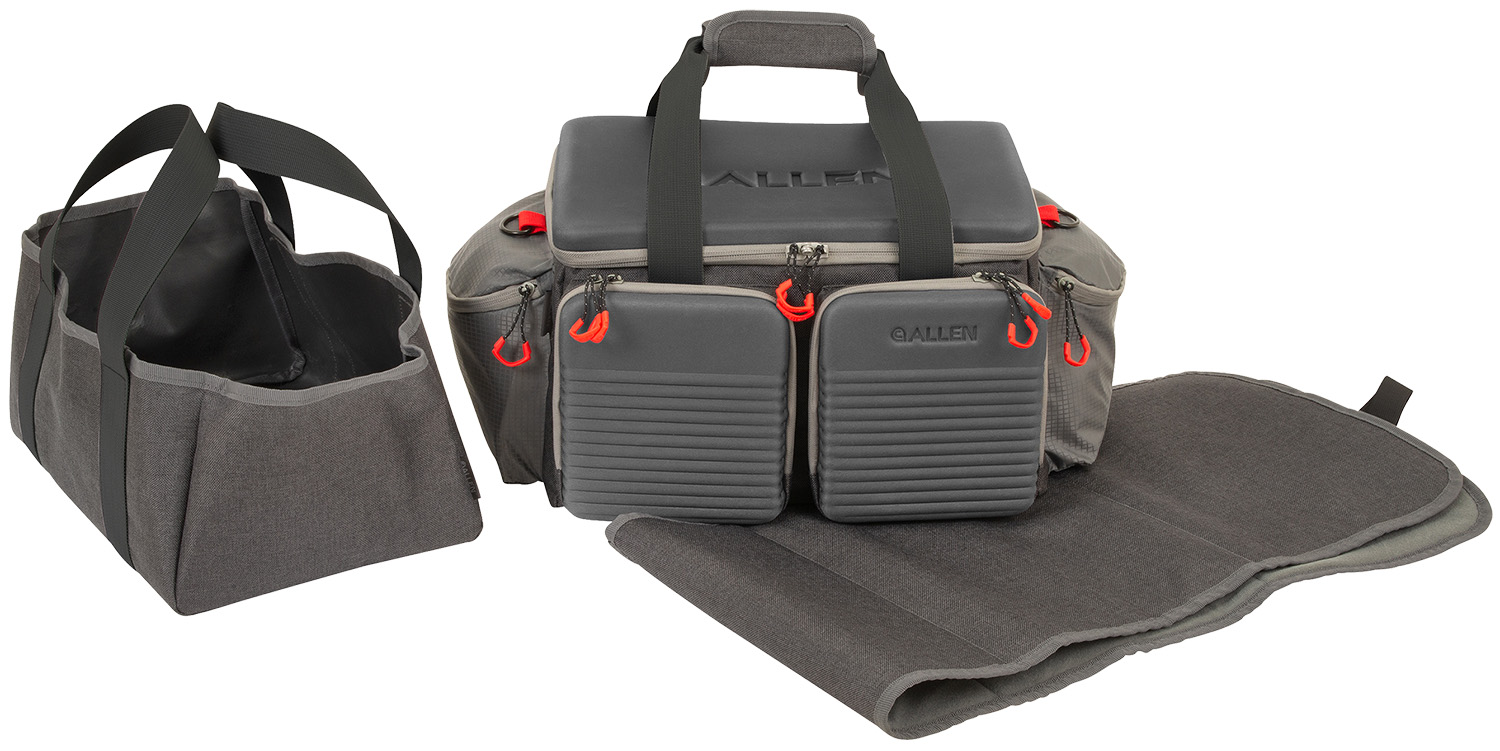Allen 8325 Competitor Premium Gray Molded Lockable Range Bag w/Internal Tote & Fold-Up Gun Mat