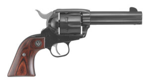 Ruger 5107 Vaquero Medium Frame 357 Mag/38 Special 6rd 4.62" Blued Alloy Steel Barrel, Cylinder & Frame, Hardwood Grip, Transfer Bar Safety, Exposed Hammer