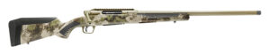Savage Arms 58028 Impulse Big Game 7mm PRC 2+1 22" Threaded, Hazel Green Cerakote Barrel/Rec, Woodland Camo Fixed AccuStock with AccuFit, Includes Detachable Box Mag
