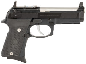 Langdon Tactical Tech LTT92CTJRR Beretta 92 Elite Compact 9mm Luger 15+1 4.25" Stainless Target Crown Steel Barrel, Black Optic Cut/Serrated Steel Slide, Black Black VZ G10 Grip