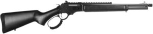 Rossi 953030161TB R95 Triple Black 30-30 Win 5+1 16.50" Black Cerakote Threaded Barrel, Black Cerakote Picatinny Rail Steel Receiver, Black Splatter Fixed Wood Stock