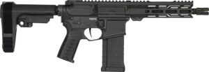 CMMG 54AE10FAB Banshee MK4 5.7x28mm 32+1, Black Nitride Medium Taper Threaded Barrel, EML 11" M-LOK Handguards, Black Armor Cerakote Aluminum Picatinny Rail Receiver, CMMG Zeroed Grips