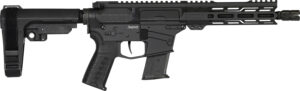 CMMG 57A340FAB Banshee MK57 5.7x28mm 20 8" Black Nitride Medium Taper Threaded Barrel, EML 7" M-LOK Handguards, Black Armor Cerakote Aluminum Picatinny Rail Receiver, CMMG Zeroed Grips