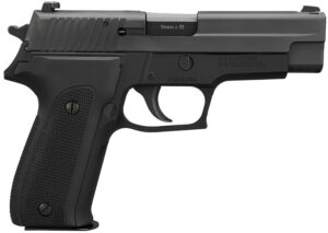 Sig Sauer E26940YR P226 40th Anniversary Full Size Frame 9mm Luger 15+1 4.40" Black Steel Barrel, Black Nitron Serrated Stainless Steel Slide, Black Anodized Aluminum Frame ,Retro Hogue Alloy Grip