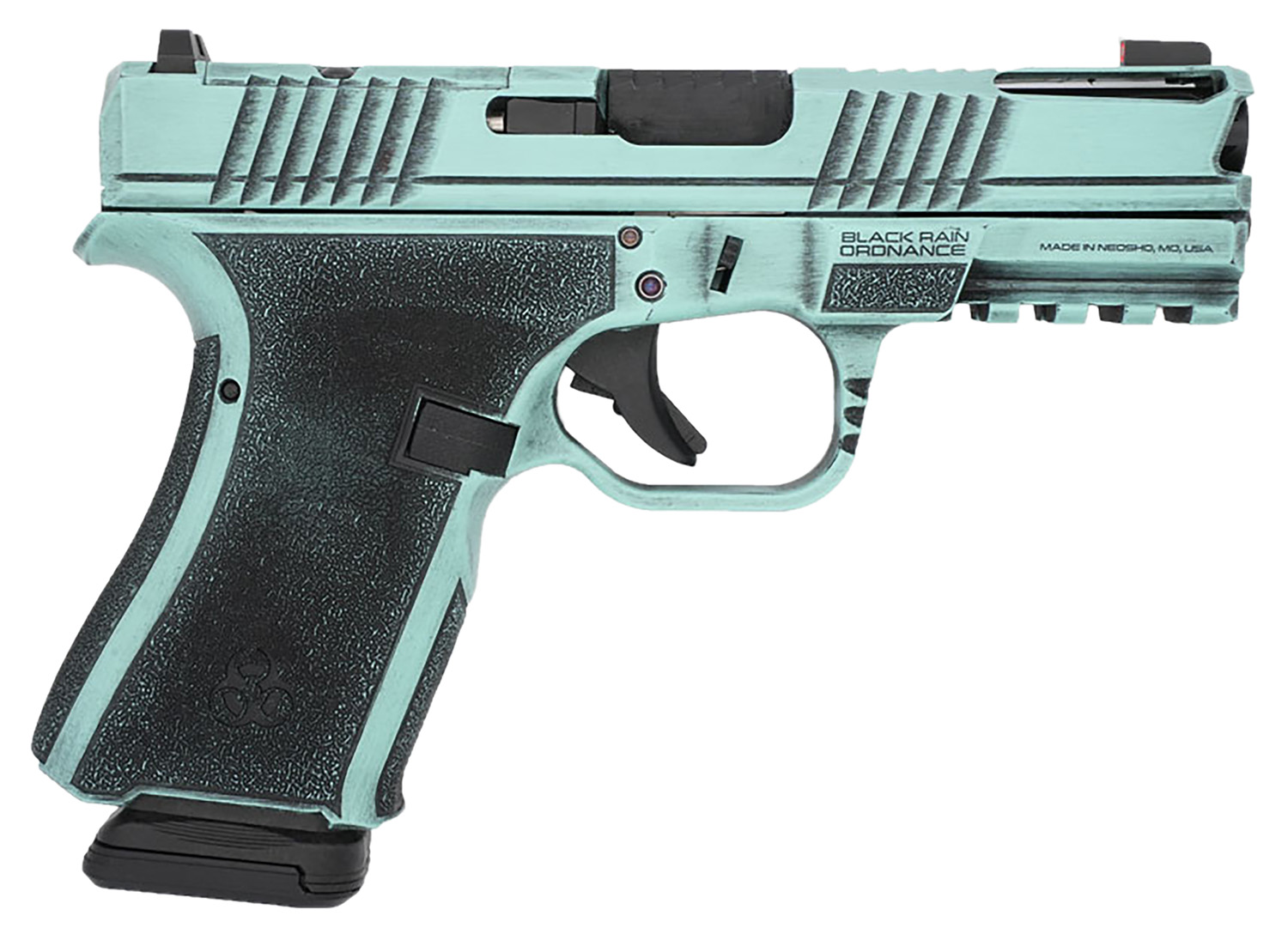 Black Rain Ordnance FLP9MMTBB Compact Frame 9mm 15+1 4" Stainless Steel Slide