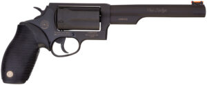 Taurus 2441061T Judge  45 Colt (LC)/410 Bore 5rd 6.50" Matte Black Oxide Steel Barrel, Cylinder & Frame, Black Ribber Grip, Exposed Hammer
