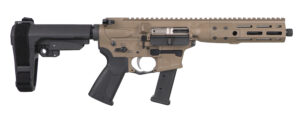 LWRC ICP9CK8SBA3 IC-9  9mm Luger 8.50" 33+1 Black Nitride Threaded Barrel, Flat Dark Earth Anodized Aluminum Picatinny Rail Receiver, SB Tactical SBA3 Brace, LWRC Ultra Combat Grip, Ambidextrous