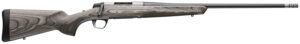 Browning 036092299 X-Bolt 2 Hunter Full Size 6.8 Western 3+1 24" Matte Blued Threaded Sporter Barrel, Drilled & Tapped Stainless Steel Receiver, Fixed Gray Laminate Stock, Radial Muzzle Brake